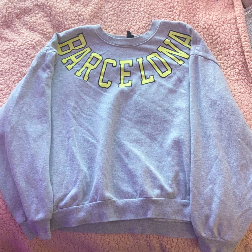 grey barcelona sweatshirt